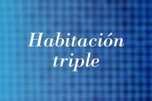 Habitación triple del Balneario de Ledesma