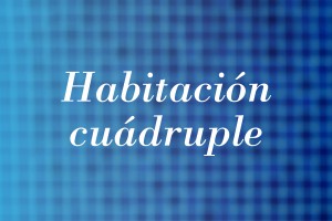 Habitación cuádruple del Balneario de Ledesma
