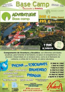 Campamento SUMMER 2017 NUBRA Base Camp Adventure en el Balneario de Ledesma