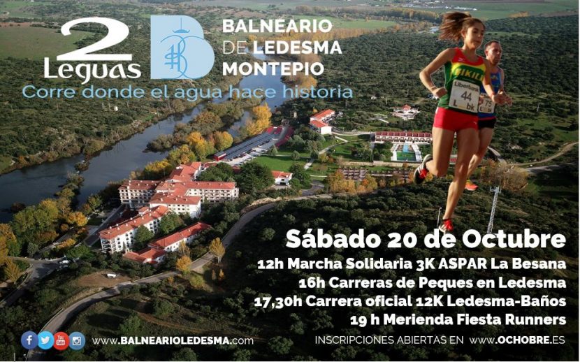 Presentada la II Edición de la carrera 2 Leguas Balneario de Ledesma, que se disputa el 20 Octubre (12km)