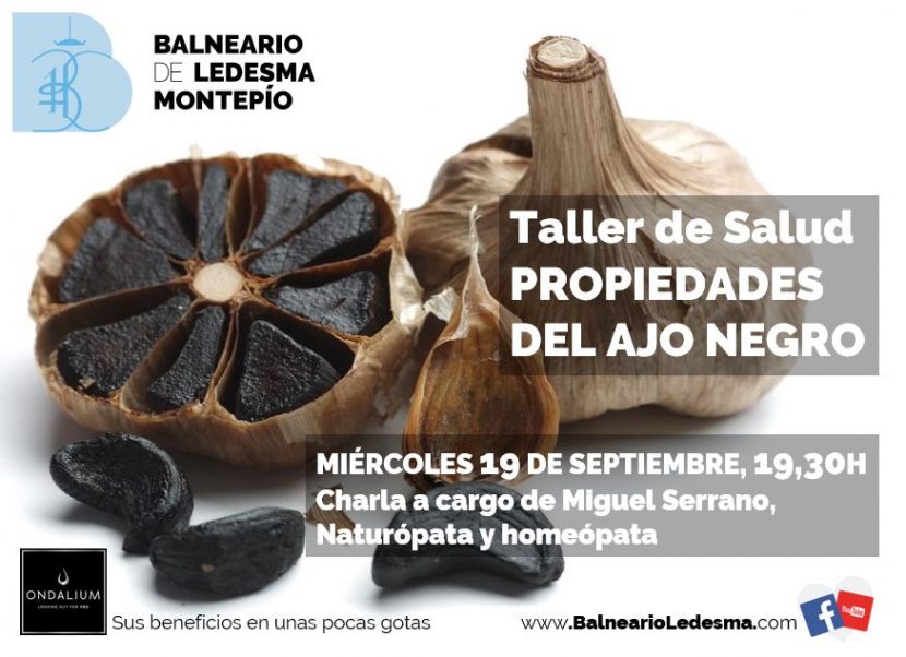 El ajo negro en nuestros talleres de salud: charla del naturópata Miguel Serrano (día 19S, a las 19,30h)