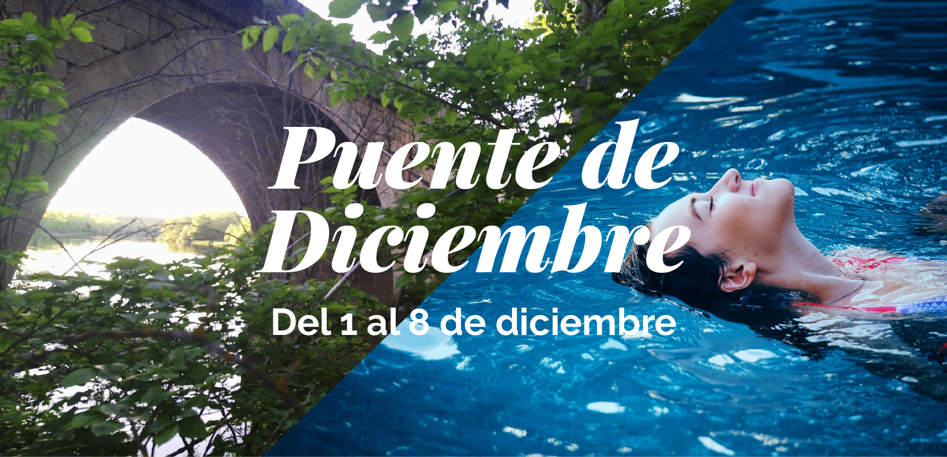 Puente de Diciembre en el Balneario de Ledesma