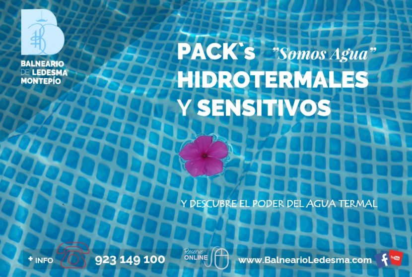 ¿Conoces nuestros packs hidrotermales y sensitivos? la fórmula es sencilla Agua+Bienestar=Salud
