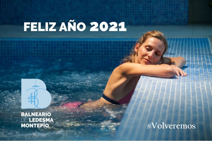 Felicitación del Año Nuevo en el Balneario de Ledesma