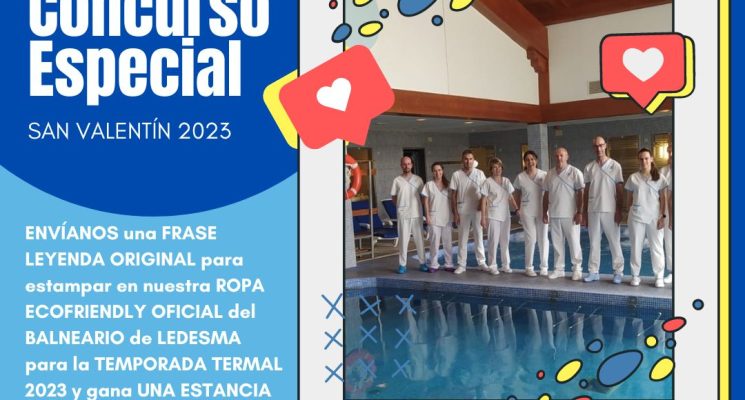Concurso San Valentín💙 dinos una frase leyenda para nuestra ropa oficial ecofriendly Temporada`23 y gana 2 noches de estancia